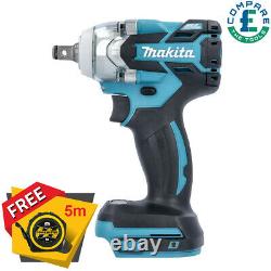 Makita DTW285 18V Brushless 1/2 Impact Wrench With Free Tape Measures 5M/16ft