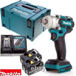 Makita DTW285 18V Brushless Impact Wrench With 2 x 4.0Ah Batteries, Charger