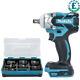 Makita Dtw285 18v Brushless Impact Wrench With B-69733 7 Pcs 1/2in Socket Set