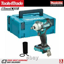 Makita DTW300Z 18V 1/2 Brushless Impact Wrench with Makpac Case & Impact Socket