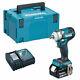 Makita Dtw300z 18v Brushless Impact Wrench 1 X 5ah Battery Charger & Type 3 Case