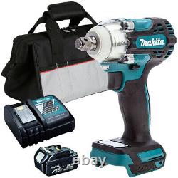 Makita DTW300Z 18V Brushless Impact Wrench 1 x 5.0Ah Battery Charger & Excel Bag