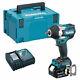Makita Dtw700z 18v Brushless Impact Wrench 1 X 5ah Battery Charger & Type 3 Case