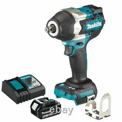 Makita DTW700Z 18V LXT Brushless Impact Wrench with 1 x 5.0Ah Battery & Charger
