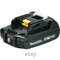 Makita Impact Wrench Kit 1/2 in. 3-Speed 18-Volt Lithium-Ion Battery Charger