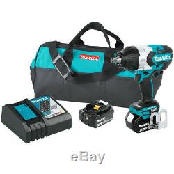 Makita XWT08T 18-Volt 1/2-Inch 5.0Ah Lithium-Ion Cordless Impact Wrench Kit