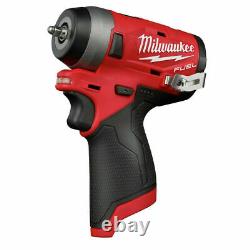 Milwaukee 2552-20 M12 FUEL Li-Ion 1/4 in. Stubby Impact Wrench (Tool Only) New