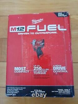 Milwaukee 2554-20 M12 Fuel 3/8 Stubby Impact Wrench Tool Only NIB