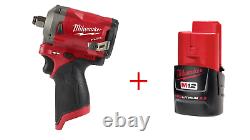Milwaukee 2555-20 M12 FUEL 1/2 Stubby Impact Wrench with 48-11-2420