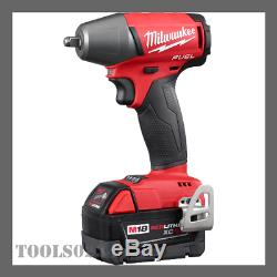 Milwaukee 2754-22 M18 FUEL 3/8 Compact Impact Wrench Kit withFriction Ring Kit