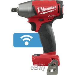 Milwaukee 2759-20 M18 FUEL 18V 1/2 Compact Impact Wrench Kit with Clip & One Key
