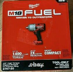 Milwaukee 2767-20 M18 FUEL High Torque 1/2 Impact Wrench with Friction Ring NEW