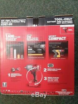 Milwaukee 2767-20 M18 FUEL High Torque 1/2 Impact Wrench with Friction Ring NEW
