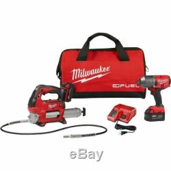 Milwaukee 2767-22GG M18 FUEL High Torque ½ Impact Wrench with Grease Gun