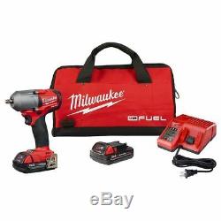 Milwaukee 2852-22CT M18 3/8 Impact Wrench Friction Ring Kit with (2) 2Ah Battery