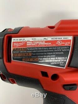 Milwaukee 2861-20 M18 FUEL 1/2 Mid-Torque Impact Wrench. No Battery