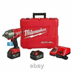 Milwaukee 2863-22 M18 FUEL ONE-KEY 1/2 Impact Wrench Kit with2 Batteries