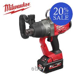 Milwaukee 4933459734 18V 2x8Ah 1in High Torque Impact Wrench