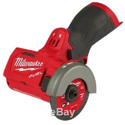 Milwaukee FUEL M12 2522-20 12 Volt 3 Inch Brushless Compact Cut Off Tool, Bare