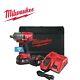 Milwaukee Fuel One-key 1/2in Dr High Torque Impact Wrench 18v 2 X 5.0ah 1898nm