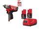 Milwaukee M12ciw38 12v Fuel Brushless Impact Wrench 3/8 2 X 2ah Bats + Charger
