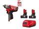 Milwaukee M12ciw38 12v Fuel Brushless Impact Wrench 3/8 2x4ah Bats + Charger