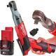 Milwaukee M12fir12-0 12v 1/2 Impact Wrench Ratchet Cordless With Battery M12b2