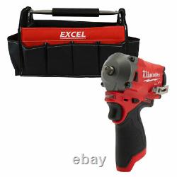 Milwaukee M12FIW38-0 12V M12 FUEL 3/8in Impact Wrench with Excel 12 Tote Bag