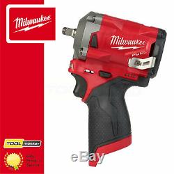 Milwaukee M12FIW38-0 12v 3/8 Cordless Fuel Sub Compact Impact Wrench Body Only