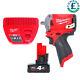 Milwaukee M12fiw38 12v 3/8in Impact Wrench With 1 X 4.0ah Battery & Charger
