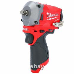Milwaukee M12FIW38 12V Li-ion FUEL 3/8 Impact Wrench With 1 x 2.0Ah Battery