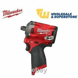 Milwaukee M12FIWF12-0 12v Gen 2 ½ FUEL Impact Wrench Body Only