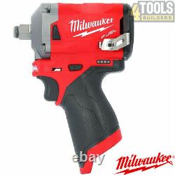 Milwaukee M12FIWF12 12V FUEL 1/2 Impact Wrench + 22 7 Pockets Tool Bag