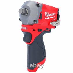 Milwaukee M12FIWF12 12V FUEL 1/2 Impact Wrench With 5M/16FT Pocket Tape Measure