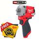 Milwaukee M12fiwf12 12v Fuel 1/2 Impact Wrench With Pocket Tape Measures 8m