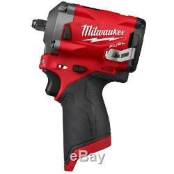 Milwaukee M12 2554-20 12-Volt FUEL 3/8-Inch Stubby Impact Wrench Bare Tool