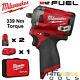 Milwaukee M12 Fuel Compact 3/8 Drive Impact Wrench 339nm 2 X 2ah M12fiw38-202b
