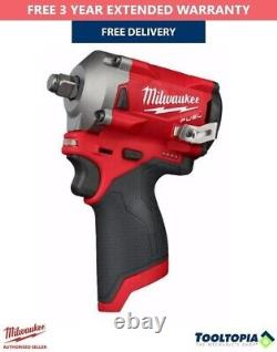 Milwaukee M12 Fuel Cordless Impact Wrench 1/2in Dr Naked M12FIWF12-0