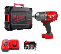 Milwaukee M18FHIWF12-501X FUEL Gen2 1/2 inch Impact Wrench Kit with 5Ah Battery