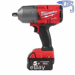 Milwaukee M18FHIWF12-502X Impact Wrench Kit with 2 x 5Ah Batteries