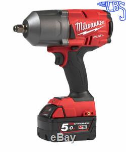 Milwaukee M18FHIWF12-502X Impact Wrench Kit with 2 x 5Ah Batteries