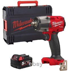Milwaukee M18FMTIW2F12 18V Brushless 1/2 Impact Wrench 1 x 5.0Ah Battery & Case