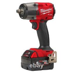 Milwaukee M18FMTIW2F12-502X FUEL GEN 2 Cordless 18V Friction Ring Impact Wrench