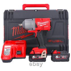 Milwaukee M18ONEFHIWF12-502X 18V Fuel 1/2 Impact Wrench With 2 x 5.0Ah Batte