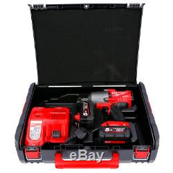 Milwaukee M18ONEFHIWF34-502X 18V Impact Wrench + 2 x 5Ah Batteries, Charger