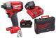 Milwaukee M18 18v Fuel Compact Impact Driver Wrench Screwdriver 2 X 4.0ah M18cid