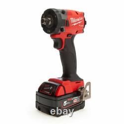 Milwaukee M18 FIW2F12 FUEL 1/2 Brushless Impact Wrench with Friction Ring 2 x