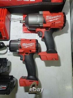 Milwaukee M18 FUEL 3/8 + 1/2 dr High Torque Impact Wrench Combo Kit #2988-22