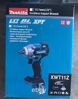 NEW! Makita XWT11Z 18V 1/2 Impact Wrench, Batteries & Dual Charger