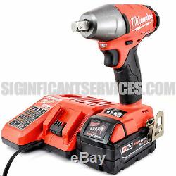 New Milwaukee 2755-20 M18 FUEL 1/2 5.0 Ah Compact Detent Pin Impact Wrench Kit